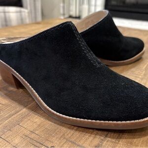 Cole Haan Black Suede Mules size 8
